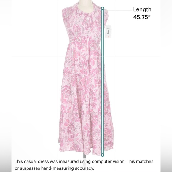 Zesica Floral Pink Sleeveless Dress - Picture 5 of 5